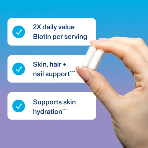 Miniatura 5 de Vital Proteins Cápsulas de colágeno Peptides Beauty Edition, 0.09 oz de colágeno por porción con biotina y vitamina C, 30 porciones (paquete de 2)