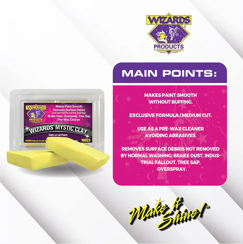 Miniatura 4 de Wizards Barra de arcilla mística – Bloque de arcilla flexible y fácil de remodelar – Removedor de suciedad y savia de superficie para detalles