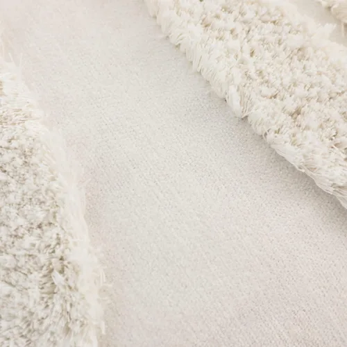 Miniatura 4 de IKATYARN Funda de almohada de felpilla copetuda de 18 x 18 pulgadas, funda de cojín geométrica decorativa y moderna de estilo bohemio para sofá