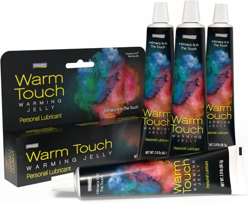Natureplex Warm Touch Warming Jelly Lube (paquete de 4) – Sensación de calentamiento y hormigueo durante la intimidad, gel lubricante personal para