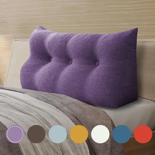 Miniatura 57 de Almohada de cuña acolchada de 8 libras para cabecero, posicionador corporal en forma de triángulo, almohada de lectura para la cama, almohada