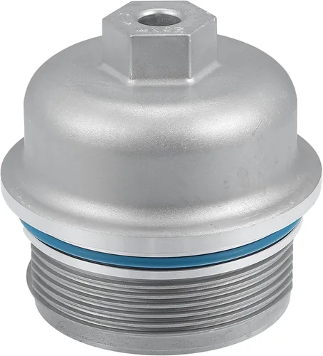 Tapa de Cubierta del Filtro de Aceite del Motor 12583470 para Chevrolet Camaro 3.6L 2010-2015 Tono Metálico Plateado