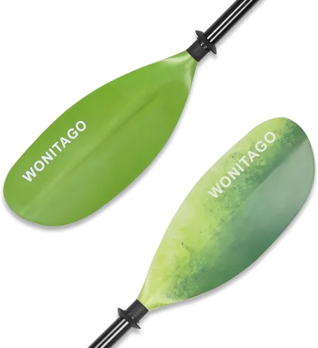 Remos de Kayak con Eje de Aleación y Pala de PP, Remos Flotantes para Kayak, Ajustables 230-250 cm/90-98 Pulgadas, 210-230 cm/82-90 Pulgadas Verde