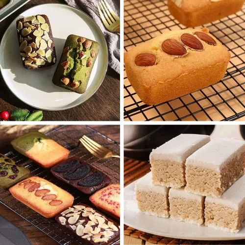 Miniatura 9 de Mini molde para pan de 8 cavidades, antiadherente de acero al carbono, bandeja para hornear mini pan de plátano, brownies y pastel de carne, apto
