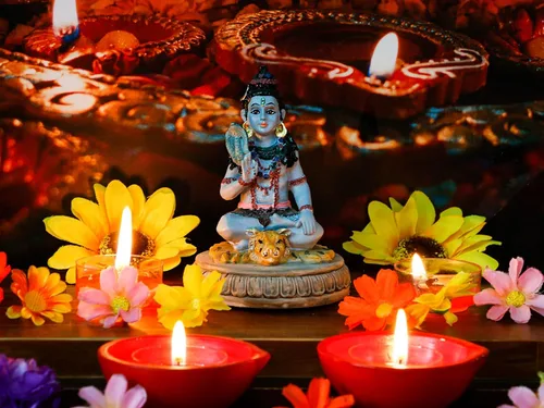 Miniatura 3 de alikiki Estatua hindú de Dios Señor Shiva – 3.8 pulgadas de alto, ídolo indio Shiva para decoración de tablero de automóvil, artículo de Diwali