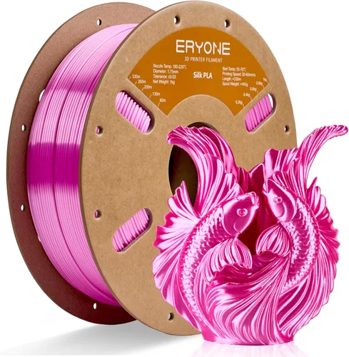 Miniatura 74 de ERYONE Filamento de ácido poliláctico (PLA) de seda bicolor para impresora 3D, de 1.75 mm +/- 0.03 mm, carrete de cartón de 1 kg (2.2 libras)