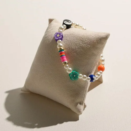 Miniatura 5 de VIEWLAP Juego de pulseras bohemias de cadena dorada con múltiples capas apilables para mujeres y niñas, juego de pulseras de cuentas de perlas