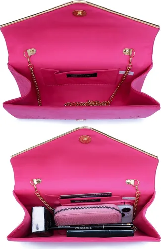 Miniatura 4 de Dasein Bolso de noche con diamantes de imitación para mujer, clutch de ante sintético, bolsos brillantes para fiestas formales, cóctel, boda, cartera