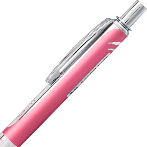 Miniatura 4 de Lapicero de gel líquido Pentel EnerGel de aleación RT premium, Rosado Paquete de 10
