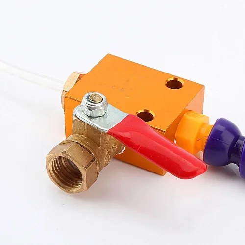 Miniatura 8 de Sistema de pulverización de refrigerante de niebla ajustable con base magnética y manguera de aire de 0.315 in para taladro de fresado de torno CNC