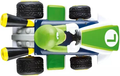 Miniatura 5 de Carrera RC Nintendo Mario Kart Mini coche de juguete de control remoto coleccionable de 2.4 GHz - Luigi