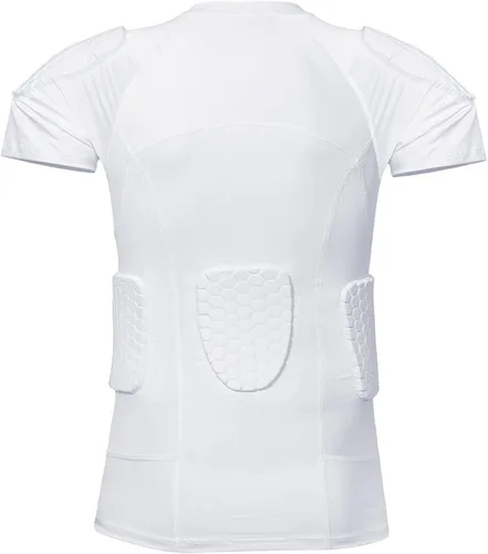 Miniatura 4 de Protector de costilla de fútbol Protector de pecho acolchado para béisbol fútbol baloncesto Blanco