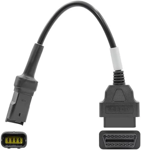 Miniatura 2 de Adaptador de cable de diagnóstico OBD2 OBDII 4 Pin a 16 Pin compatible con motocicleta Ducati