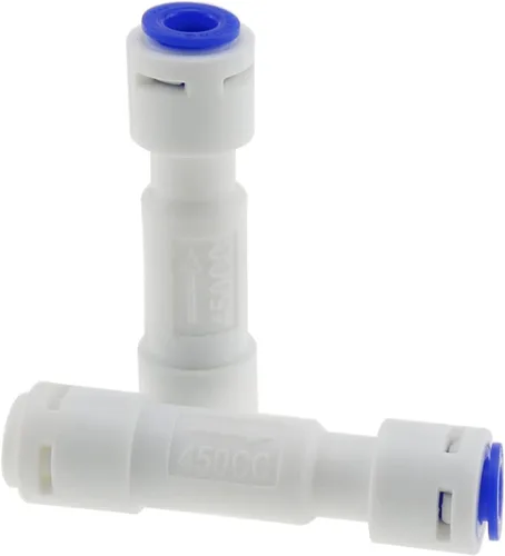 Miniatura 5 de Restrictor de flujo 450 2PCS 1/4Inch 450CC Restrictores de flujo con conexión rápida para ósmosis inversa RO