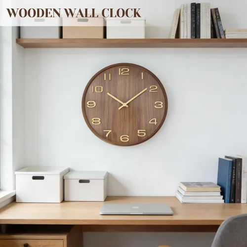 Miniatura 3 de Maxspace Modern Wall Clock,12 inch Silent Non Ticking Wall Clock,Battery Operated, Analog Wall Clock for Living Room Bedroom Kitchen Office