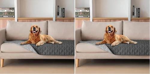 Miniatura 51 de gogobunny Manta 100% Impermeable de Doble Cara para Perros, Cubierta Suave para Cama de Mascotas, Reversible, Protege Muebles, Sillón, Sofá, Coche