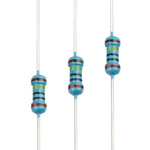 Miniatura 115 de 100pcs 1 ohm Resistor 1/4w (0.25 W) Resistencia fija de película metálica de tolerancia ±1%, múltiples valores de resistencia opcional