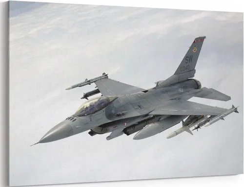 Miniatura 15 de MGSBCXN F-16 Fighting Falcon Airplane - Póster de caza F-16, póster de avión de combate F-16, decoración de pared de aviación, arte de pared
