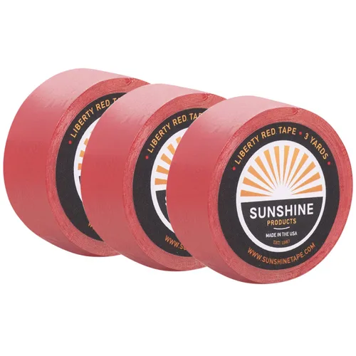 Miniatura 26 de Sunshine Tape Paquete de 3 rollos de cinta adhesiva para peluca, 3/4 pulgadas x 36 yardas, doble cara, grado médico, cinta de tupé y peluca