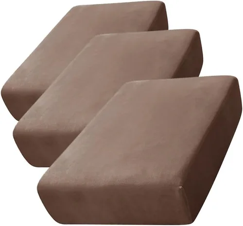Miniatura 41 de CONRUSER Funda de cojín elástica de terciopelo suave, funda de cojín de felpa de terciopelo suave, funda de sofá, protector de muebles con parte