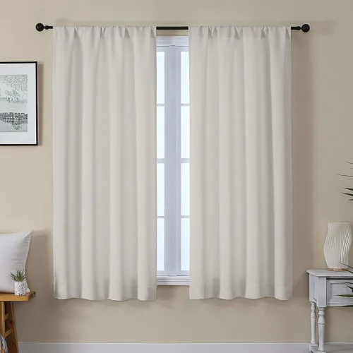 Miniatura 92 de Gwine Cortinas opacas para dormitorio, 54 pulgadas de largo, paneles de cortina de ventana con aislamiento térmico y reducción de ruido, cortinas