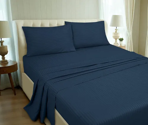 Miniatura 5 de ROYALE LINENS Juego de sábanas individuales de 3 piezas, microfibra suave cepillada 1800, 1 sábana bajera, 1 sábana encimera, 1 funda de almohada