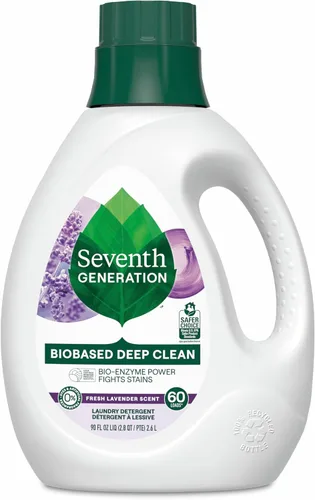 Miniatura 16 de Seventh Generation Detergente líquido para ropa, aroma cítrico fresco, 60 cargas, combate las manchas, 90 onzas líquidas