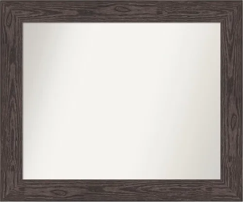 Miniatura 460 de Amanti Art Espejo personalizado, espejo de baño negro puente, espejo de pared o espejo de tocador de baño sobre el fregadero (26 x 26 pulgadas)