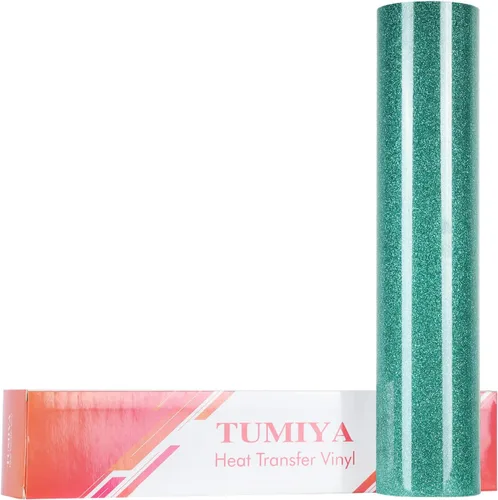 Miniatura 12 de TUMIYA Vinilo HTV - Vinilo de transferencia de calor de 12 pulgadas x 35 pies, vinilo dorado para planchar, rollo adhesivo brillante fácil de cortar