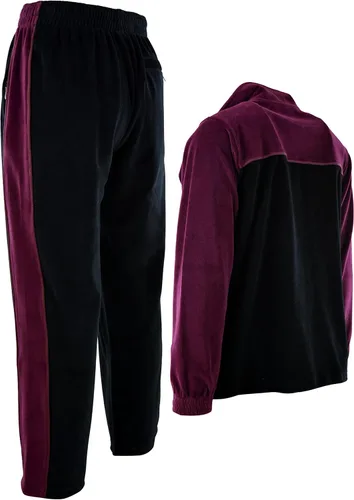 Miniatura 4 de ChoiceApparel Chándal de terciopelo para hombre con bolsillos con cremallera