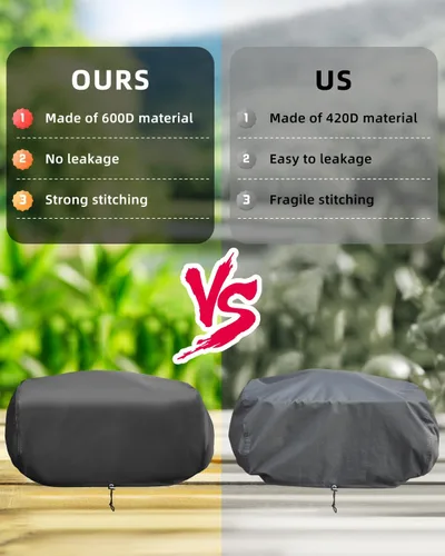 Miniatura 6 de Funda de parrilla para parrilla Ninja Woodfire al aire libre, cubierta impermeable para barbacoa Ninja OG701 OG751 (Serie OG700), tela Oxford 600D