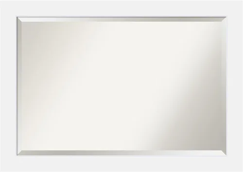 Miniatura 37 de Amanti Art Espejo de pared, espejo de marco de madera blanca lavada para decoración de pared o uso como espejo de baño para sobre el fregadero