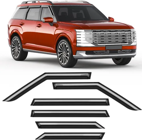 Miniatura 32 de Protectores de lluvia aptos para Dodge Ram 1500 2009-2024, Ram 2500 y 3500 2010-2025, deflectores de lluvia extragruesos para ventana, viseras
