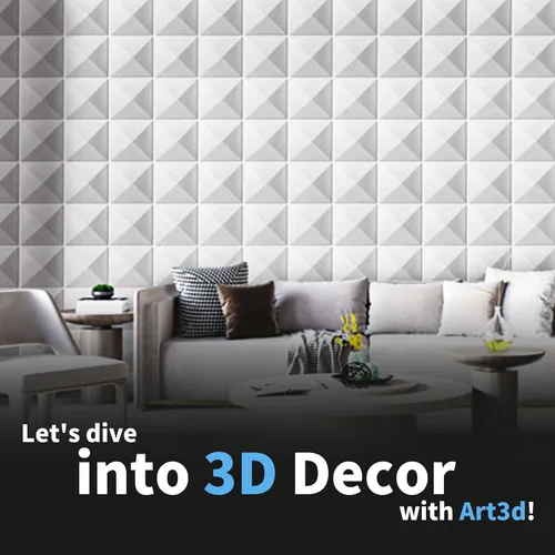 Miniatura 36 de Art3d Panel de Pared de Diamante 3D de PVC Dentado a Juego-Negro Mate, para Decoración Interior Residencial y Comercial Diamante mate negro