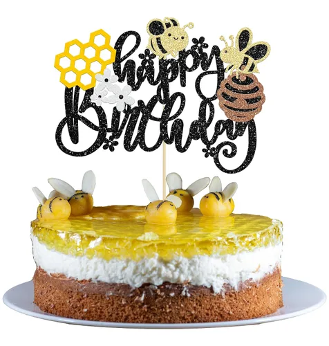 Miniatura 13 de Gyufise 24 adornos para cupcakes de abejorros de abejorro, pequeñas figuritas de abeja, selecciones de cupcakes Oh Babee, decoraciones para pasteles