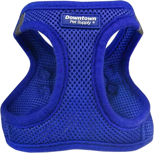 Miniatura 20 de Downtown Pet Supply Arnés para perro sin tirones, tamaño X-Grande, color caqui - Arnés ajustable con tela de malla acolchada y ribete reflectante
