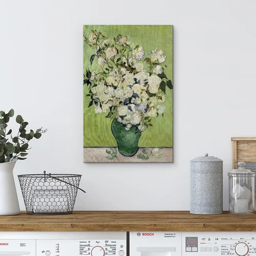 Miniatura 4 de Lienzo decorativo para pared, diseño de Van Gogh 32. Lirios y rosas