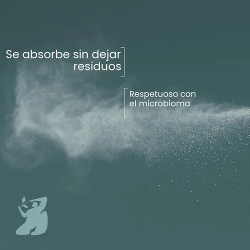 Miniatura 4 de Cleo+Coco - Champú seco en polvo corporal para mujer, fabricado con aceite esencial y polvo de arrurruz, absorbe el olor y la humedad, totalmente
