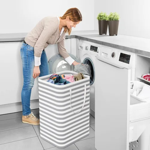 Miniatura 5 de StorageRight Laundry Basket Hamper Large Collapsible Laundry Hamper with Easy Carry Handles，Freestanding Clothes Hampers for Laundry, Bedroom, Dorm