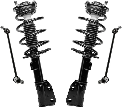 Miniatura 25 de Detroit Axle - Kit de puntales delanteros para Jeep Grand Cherokee 2005-2010 2006-2010 Commander 2007 2008 2009, 2 montajes rápidos de 2 barras