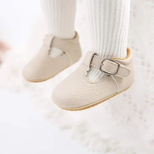 Miniatura 3 de SOFMUO Zapatos deportivos de cuero con cordones para bebés, niños y niñas, suela de goma suave, mocasines Oxford para recién nacidos