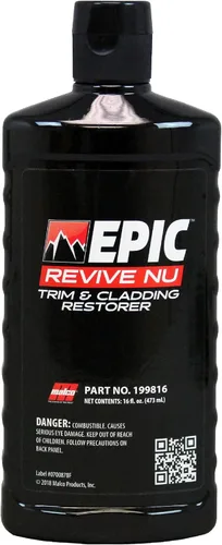 Malco Epic Revive Nu - Restaurador de revestimientos y revestimientos de plástico, restaura el plástico desteñido y seco, vinilo y goma de nuevo a