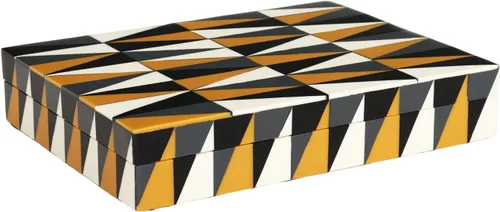 Miniatura 178 de Handicrafts Home Caja de recuerdo decorativa de 8 x 5 – Pequeña caja organizadora con tapa, almacenamiento decorativo Boho, caja de memoria retro