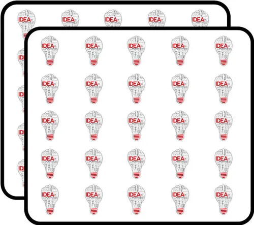 Idea Word Lightbulb - Adhesivo decorativo para álbumes de recortes, planificadores, diarios, calendarios, álbumes, proyectos de manualidades,