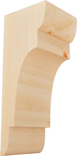 Miniatura 69 de Ekena Millwork COR04X12X12NEB00RWR 4 pulgadas de ancho x 12 pulgadas de profundidad x 12 pulgadas de alto New Brighton Rough Sawn Corbel, cedro rojo