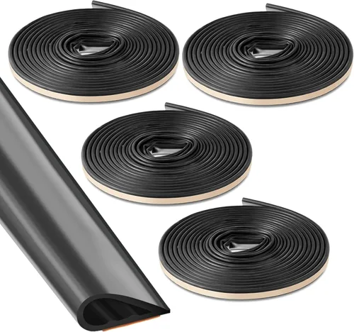 Miniatura 20 de 2 piezas de junta adhesiva flexible de silicona de goma para fuego/humo para puerta ventana interior exterior comercial