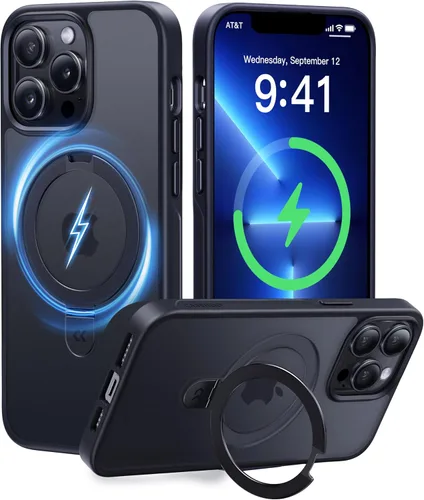 Miniatura 55 de CASEKOO- Funda para iPhone 15 c/soporte magnético invisible [protecc. militar contra caídas] [compatible c/MagSafe], a prueba de impactos, delgada