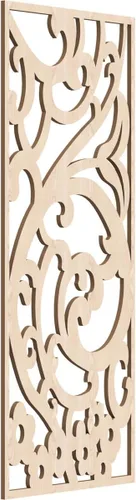 Miniatura 14 de Bridgewater - Paneles de pared decorativos de madera con calado, 9 3/8 pulgadas de ancho x 24 3/8 pulgadas de alto x 1/4 de alto, nogal