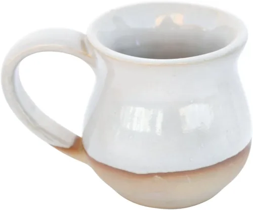 Miniatura 8 de ALWAYS AZUL POTTERY Taza pequeña de 10 onzas en esmalte Azulscape – Taza de café de cerámica hecha a mano – Elegante y único vaso artístico hecho a