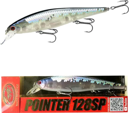 Miniatura 18 de LUCKY CRAFT Pointer 128SP, Señuelo de Pesca de Lubina de Lago de Agua Dulce, Jerkbait, Suspendido, Aparejos de Pesca, Accesorios de Pesca, Equipo